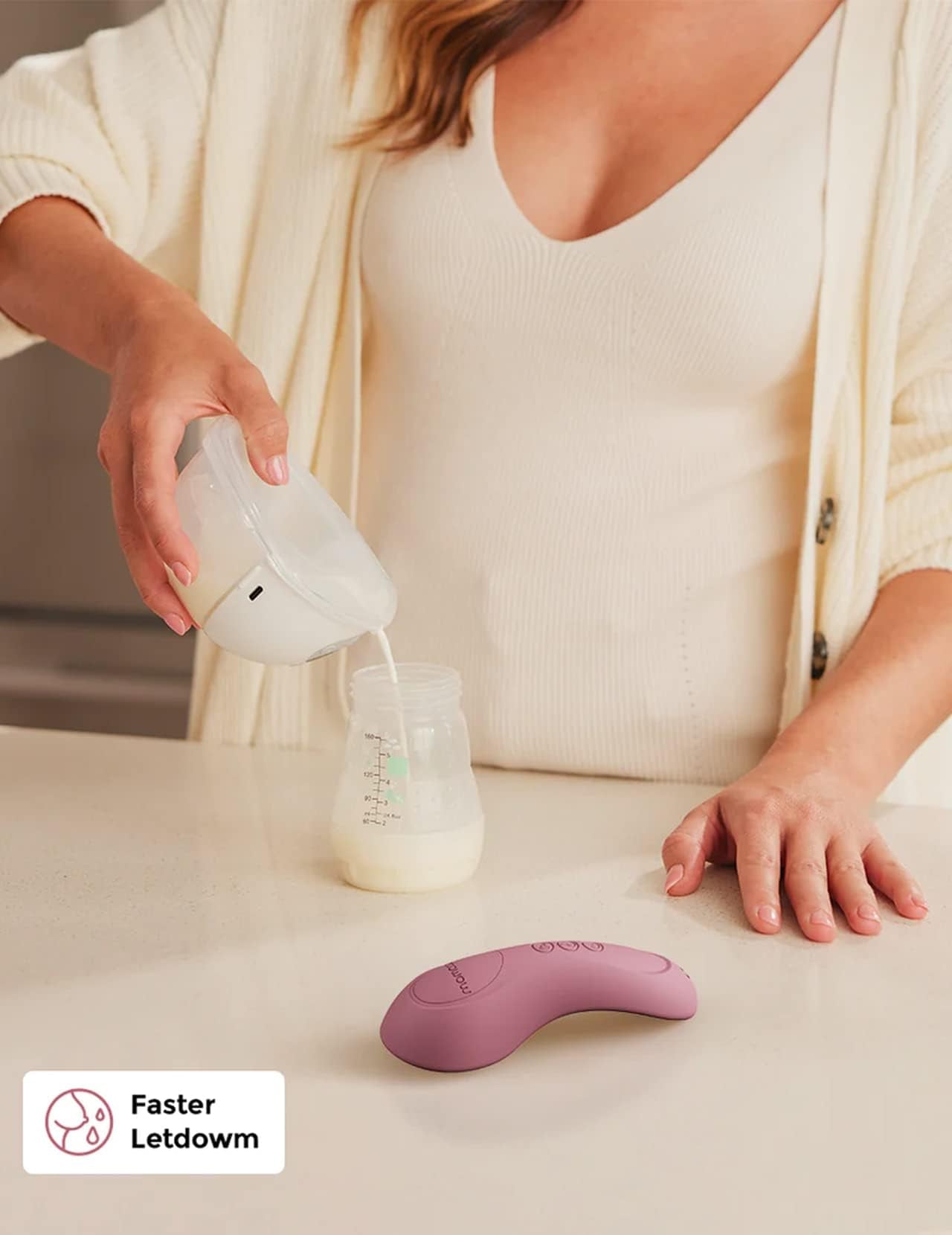 Momcozy 3-in-1 massager in packaging for authenticity verification