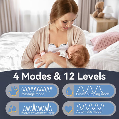 Oteeida My-375 wearable breast pump worn inside nursing bra