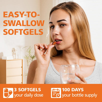 Professional studio shot of Eoqifjm 2-in-1 hair and prostate supplement