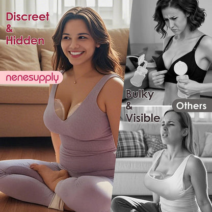 Side profile of Nenesupply wearable milk collection cups