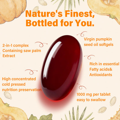 Crobirware 2-in-1 hair growth and prostate supplement label details
