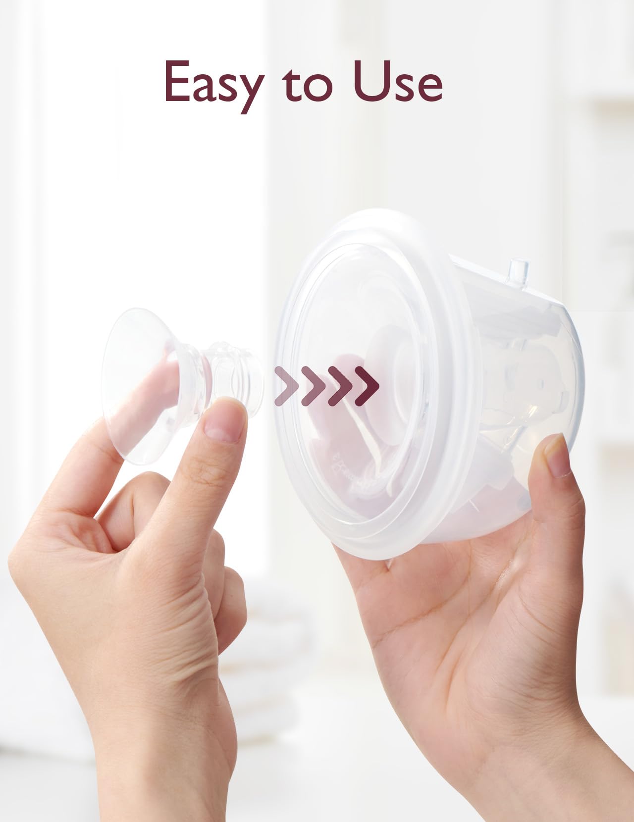 Momcozy 15mm insert inside 24mm pump shield