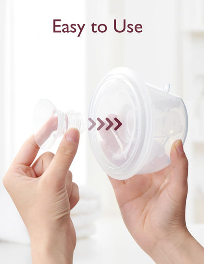 Momcozy 15mm insert inside 24mm pump shield