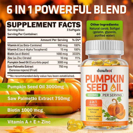 Kitabio Duwhot 6-in-1 wellness supplement softgels label