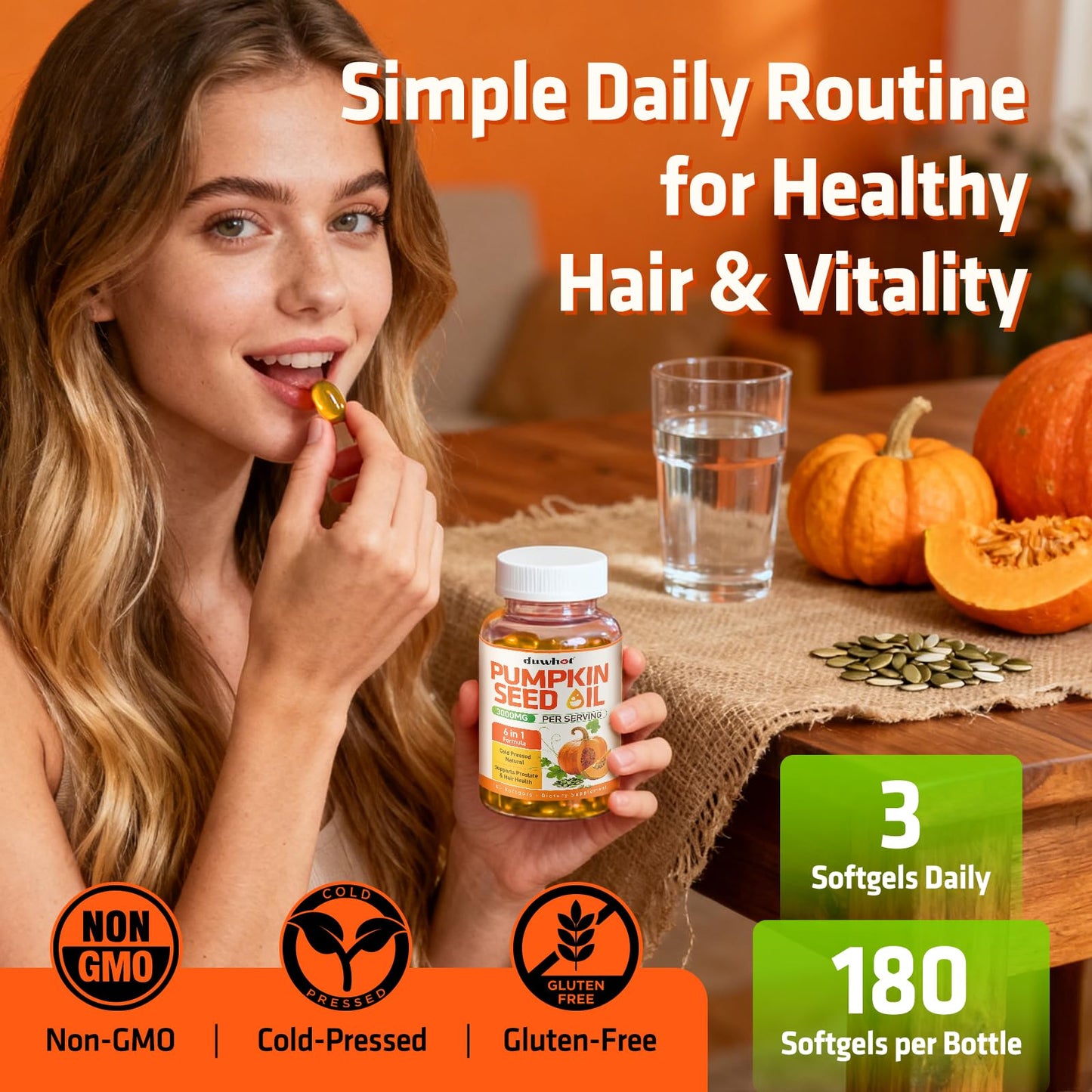 Kitabio Duwhot premium hair support supplement bottle