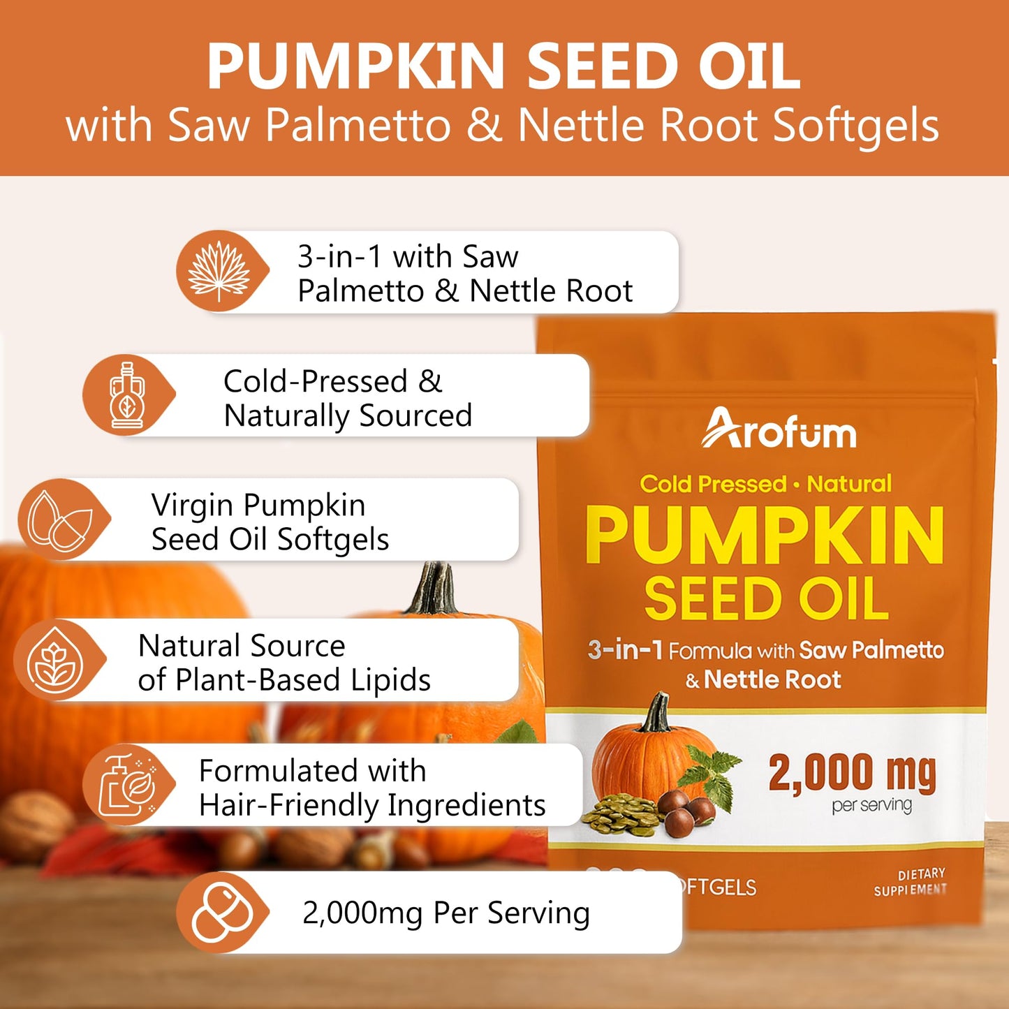 Close up of Arofum softgel texture and quality
