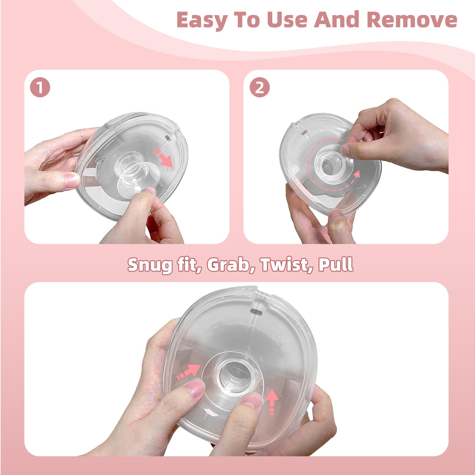 Compatible wearable breast pump flange insert set