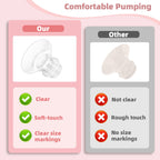 Cleaned breast pump parts and storage display