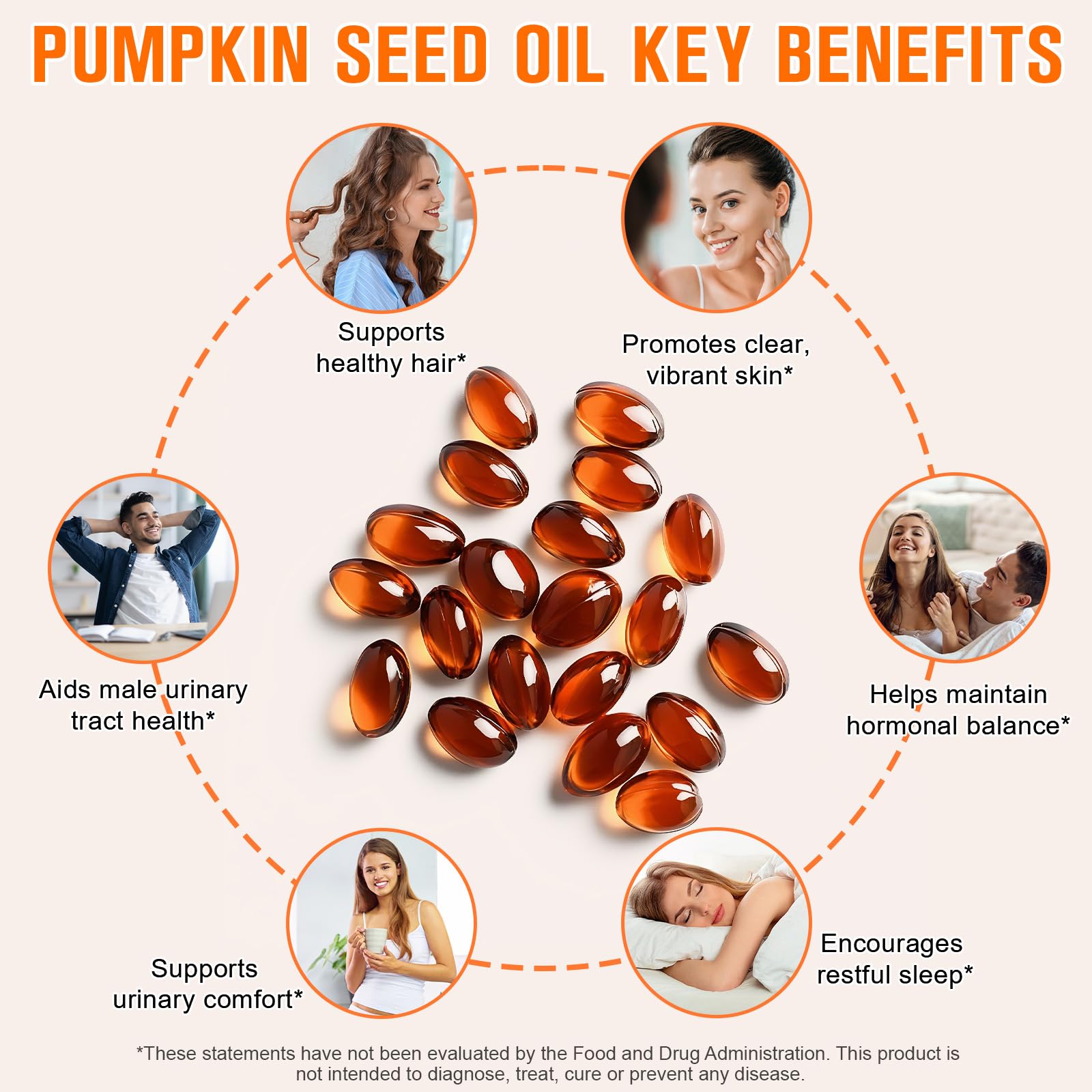 WHLH and Well-Being 1000mg pumpkin seed oil softgels bottle