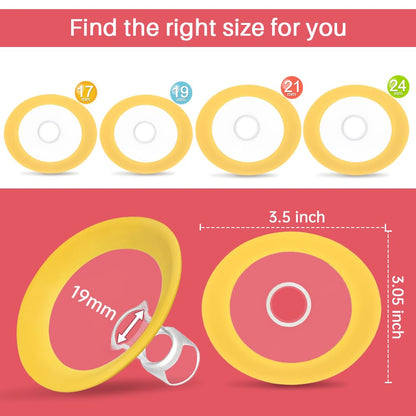 Oval flange shield showing 360 degree rotation feature