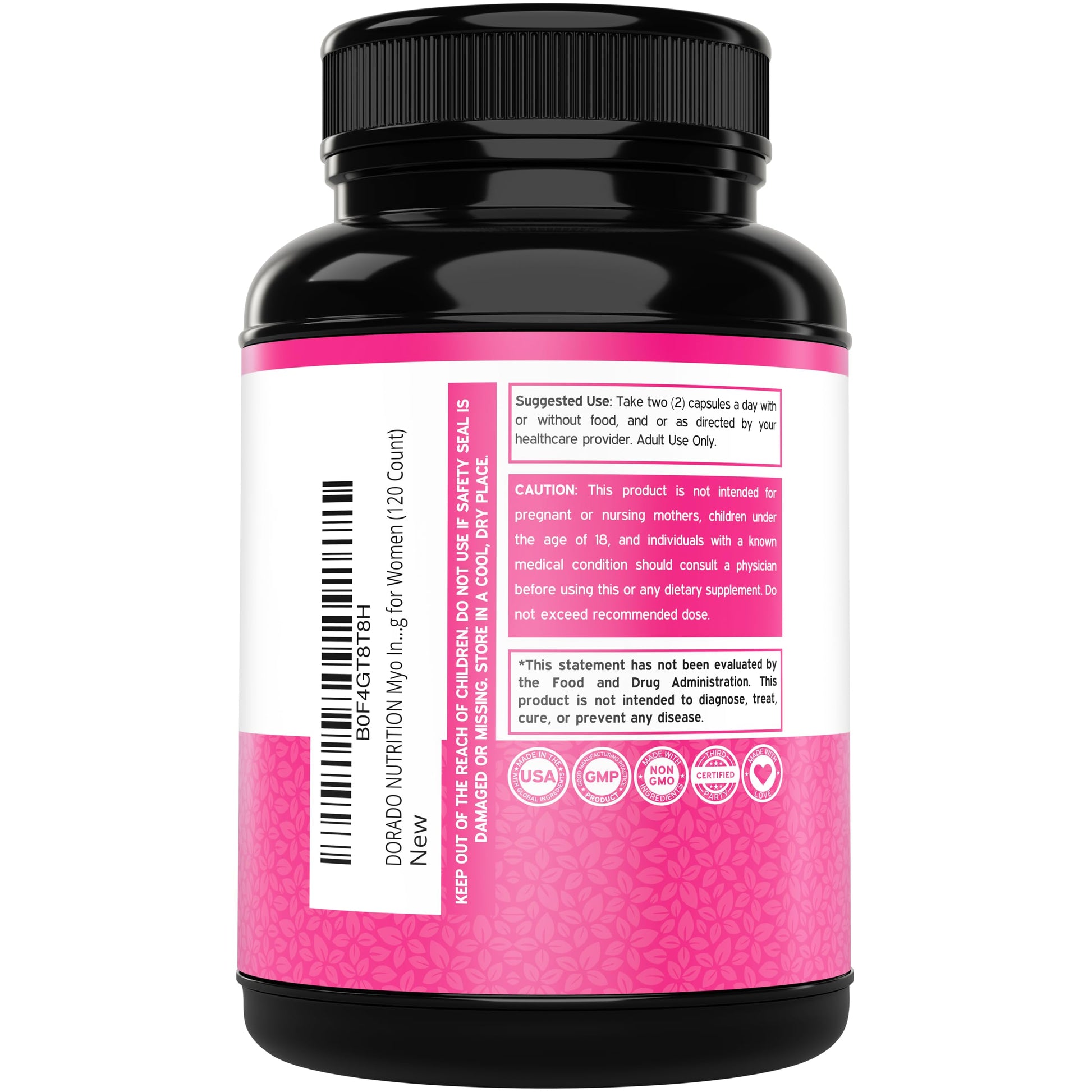 Dorado Nutrition hormonal balance support vegan gluten free 120 capsules pack