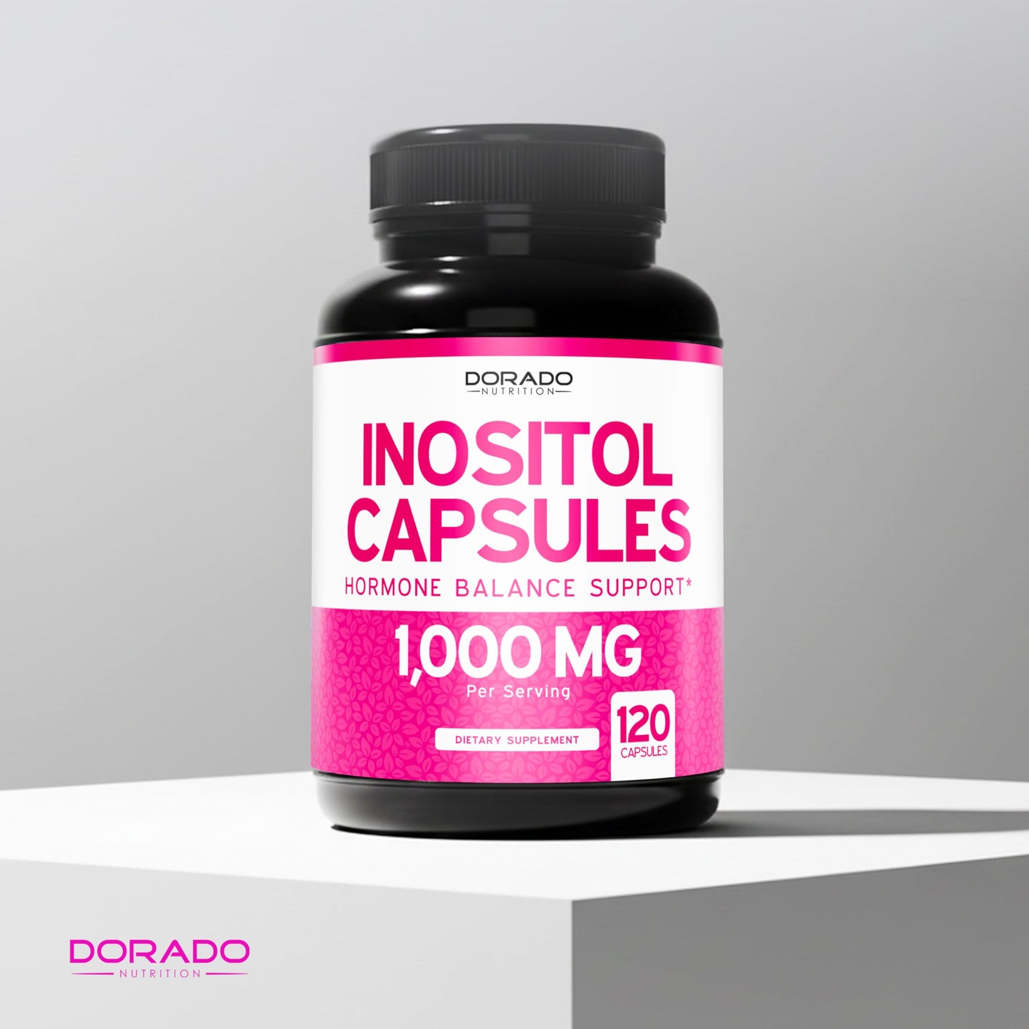 Dorado Nutrition Myo Inositol 1000 milligrams third party tested capsule bottle