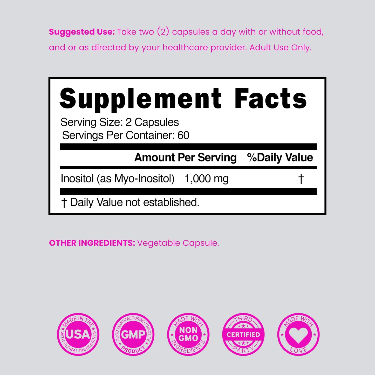 Dorado Nutrition dietary supplement for ovarian health and insulin sensitivity