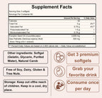 Kitabio saw palmetto supplement softgels nutritional label