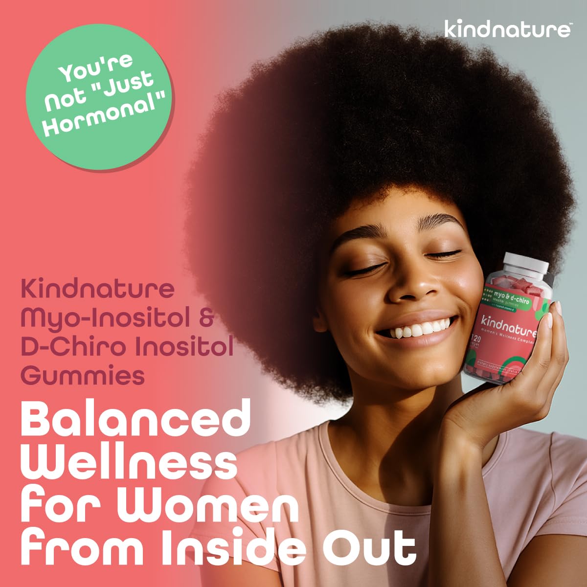 Kindnature hormone balance gummy supplement packaging