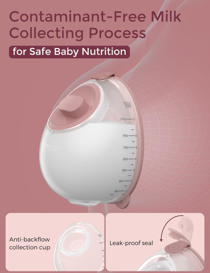 Momcozy V1 Pro breast pump showing control interface
