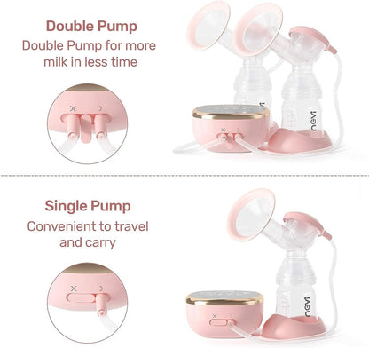 NCVI breast pump control panel with night light active
