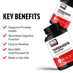 Force Factor pumpkin seed oil supplement facts label