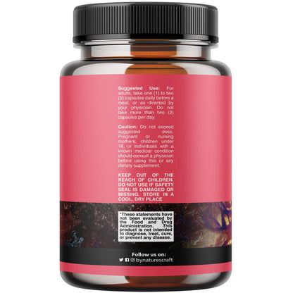 Natures Craft hormone support supplement bottle side view
