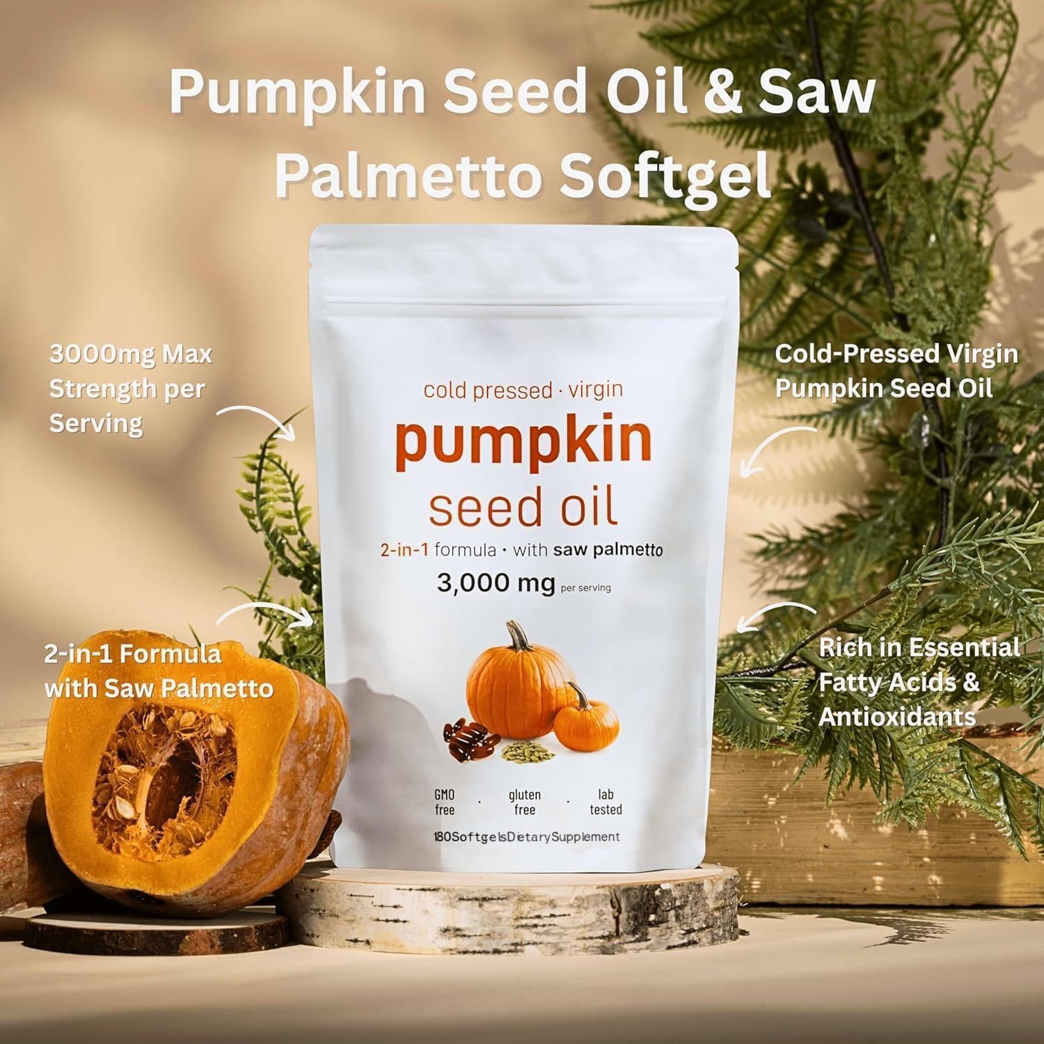 Hwaxigo pumpkin seed oil supplement serving information