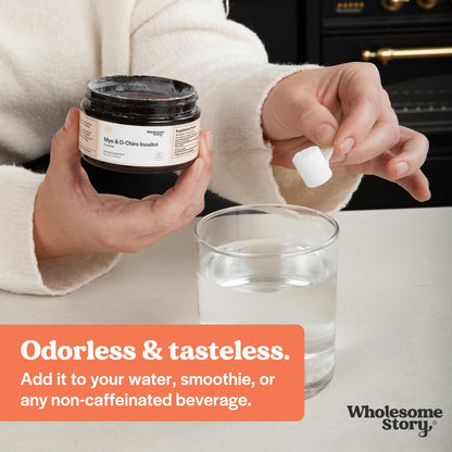 Side view of Wholesome Story 6.99 ounce supplement container