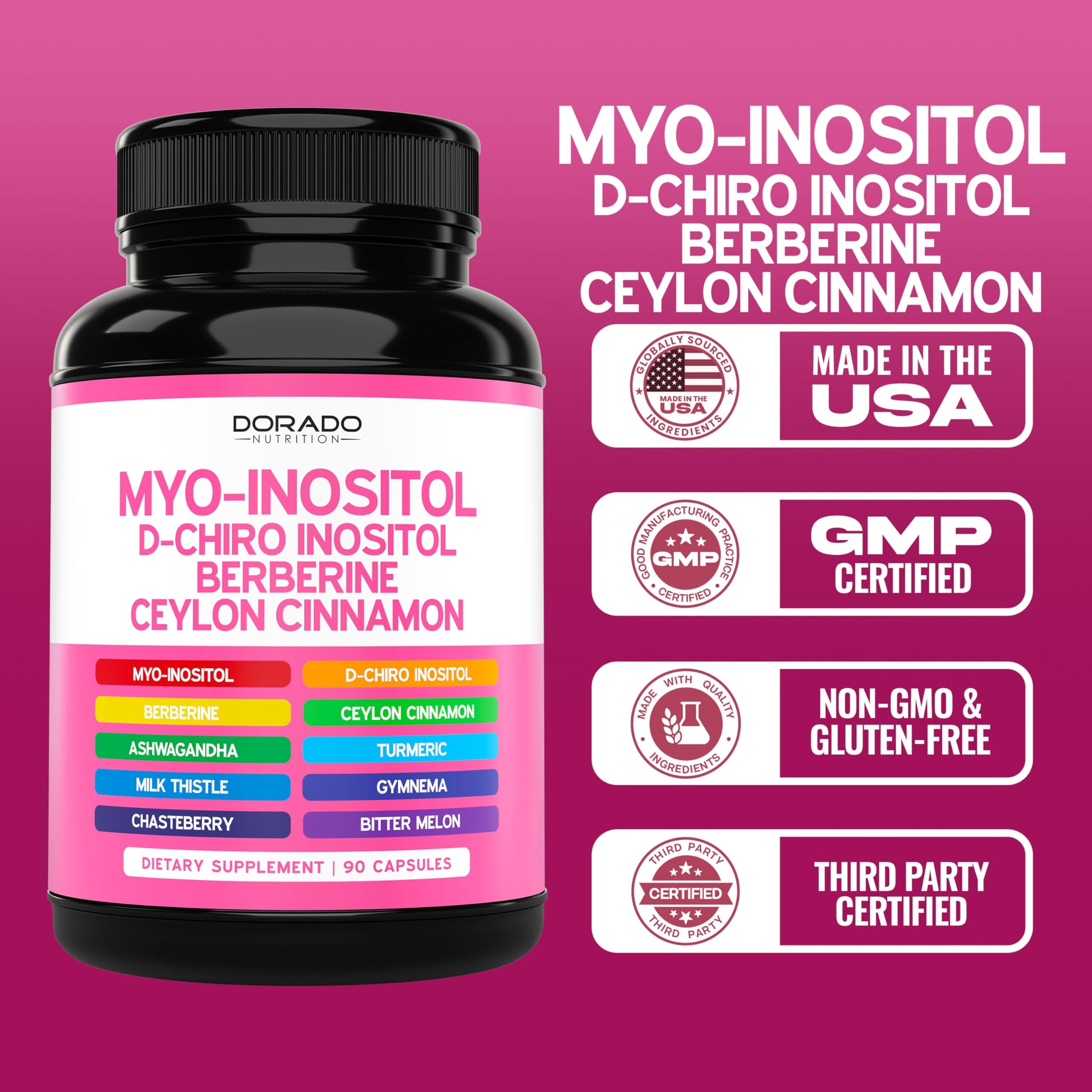 USA imported Dorado Nutrition hormone support capsules lifestyle view