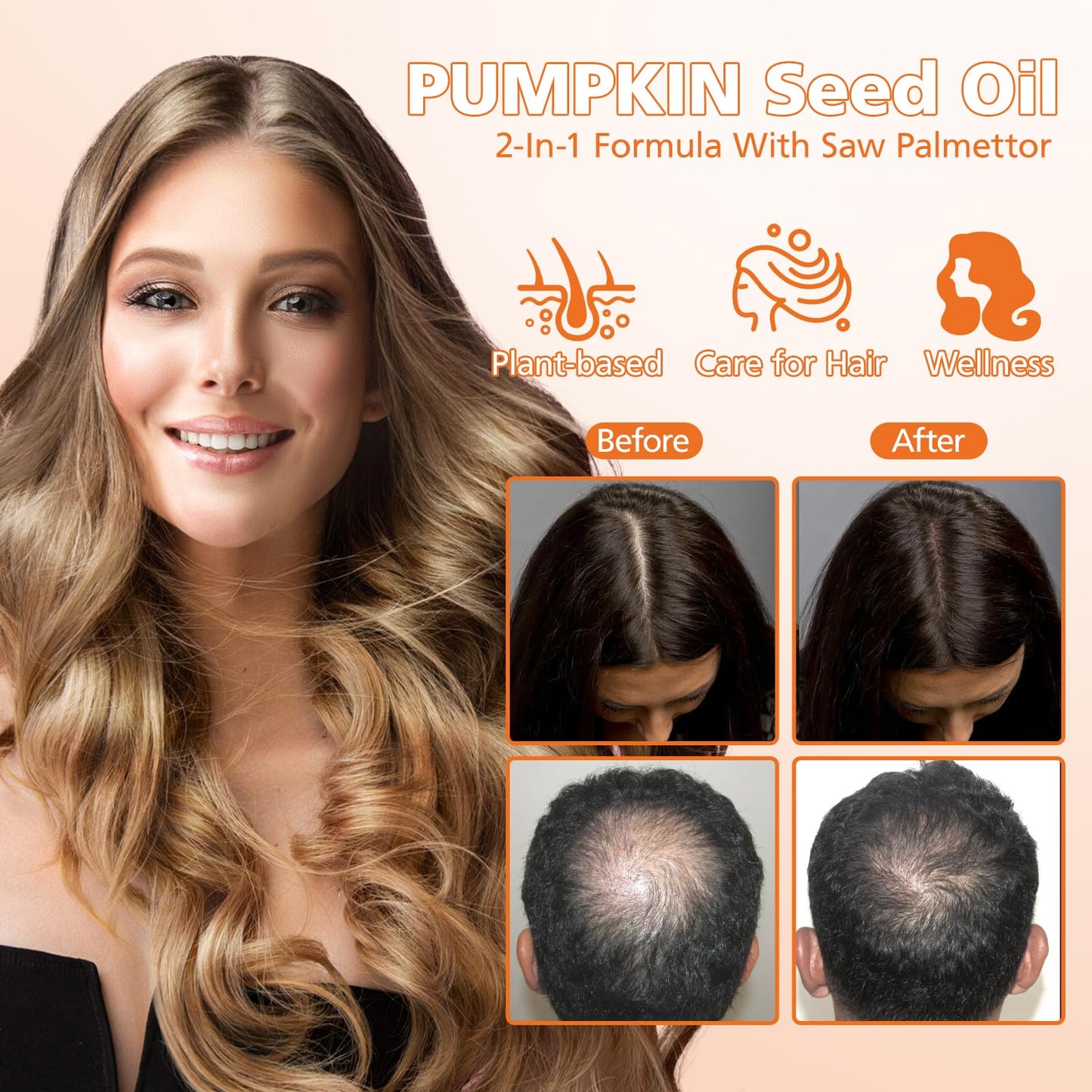 Close up of pumpkin seed oil and saw palmetto softgels texture