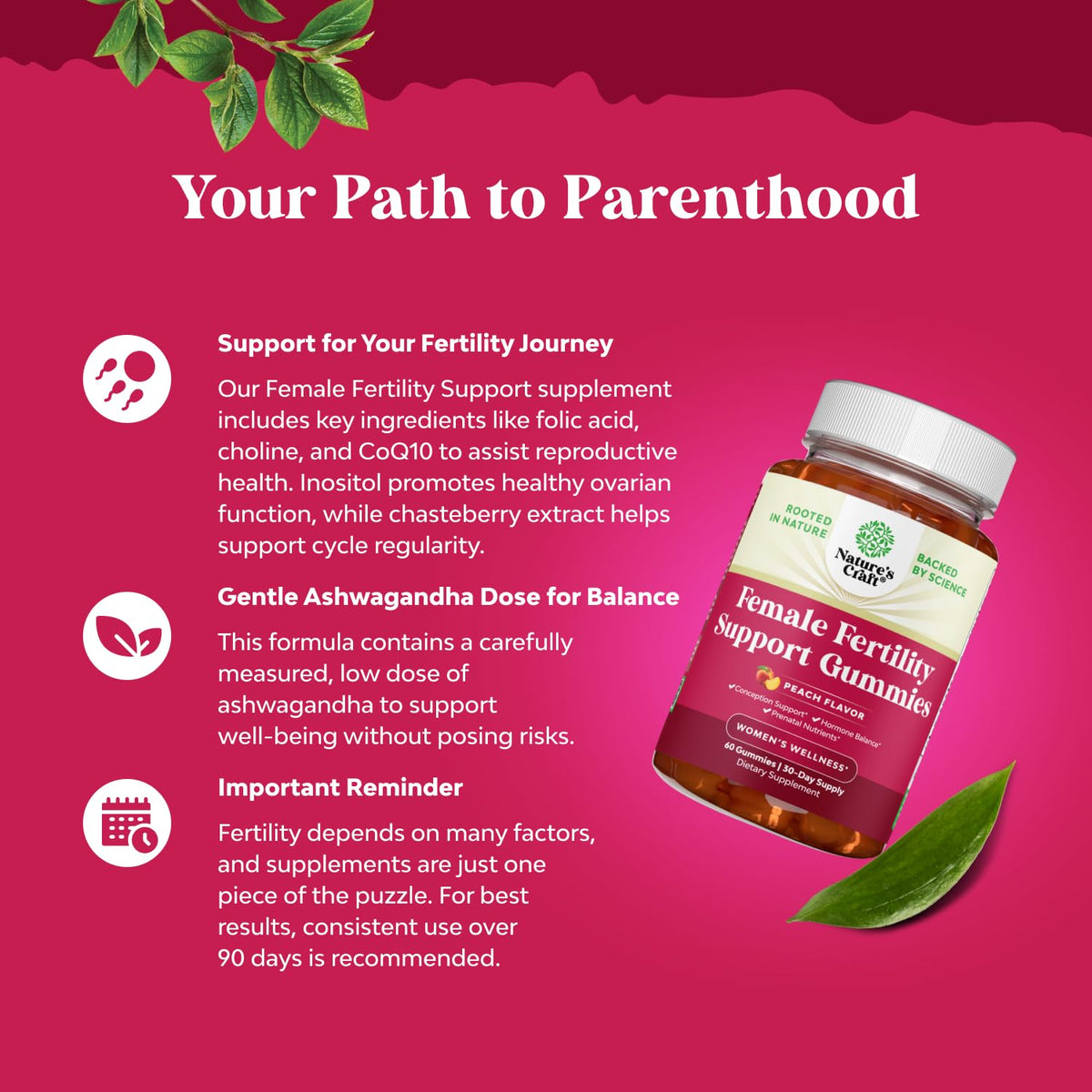 Imported USA health supplements for female hormonal balance close up view.