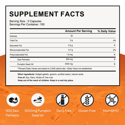 Softgel capsule texture for Goldium pumpkin seed oil supplement