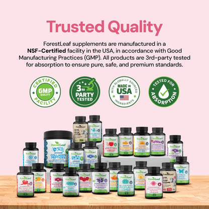 ForestLeaf Myo Inositol 120 count bottle packaging