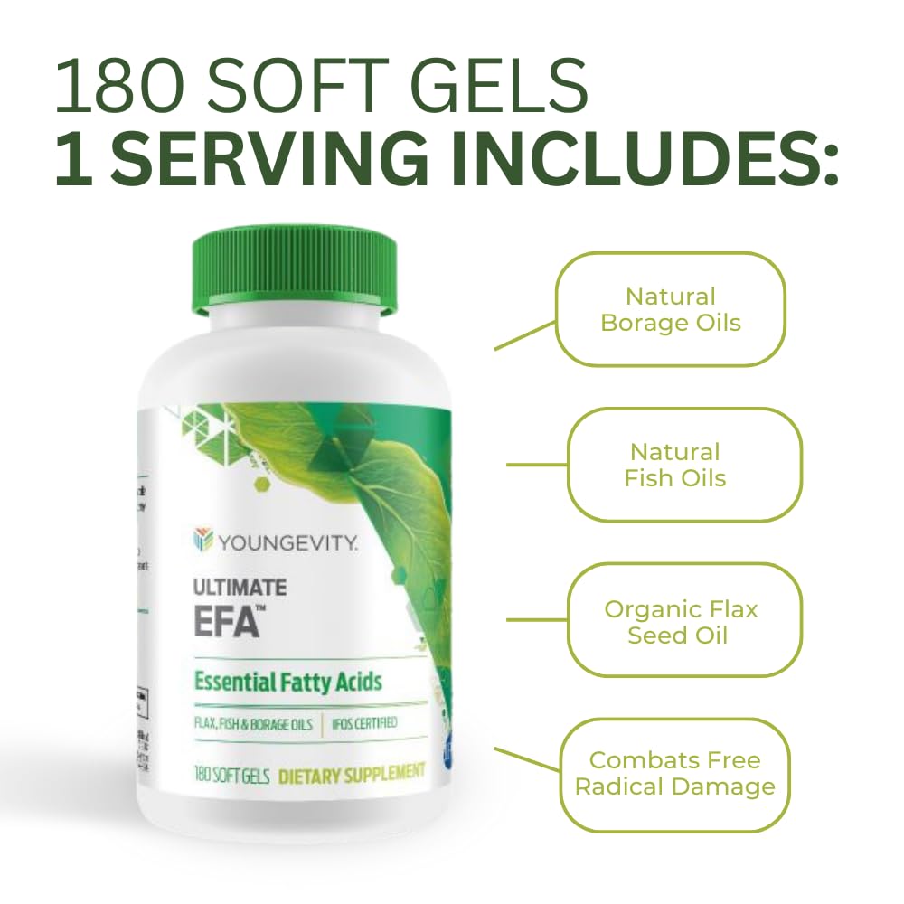 Youngevity Ultimate EFA bottle with outer packaging