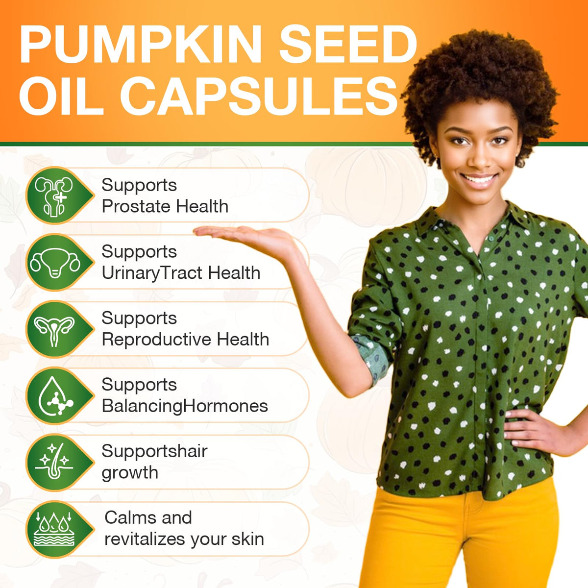 Back label of Wachray saw palmetto and pumpkin seed oil supplement facts