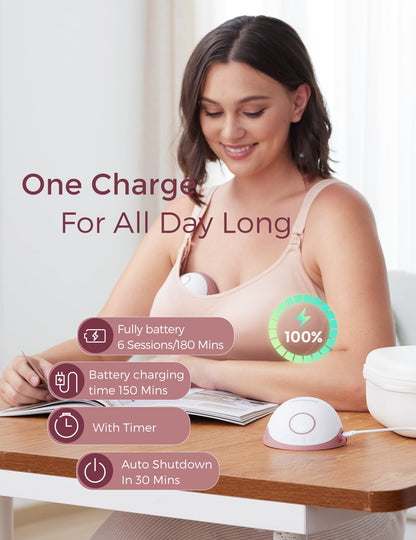 Momcozy M6 breast pump showing Cozy Red color design
