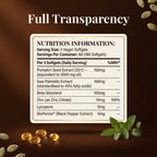 Puretrex 180 count dietary supplement pouch and label layout