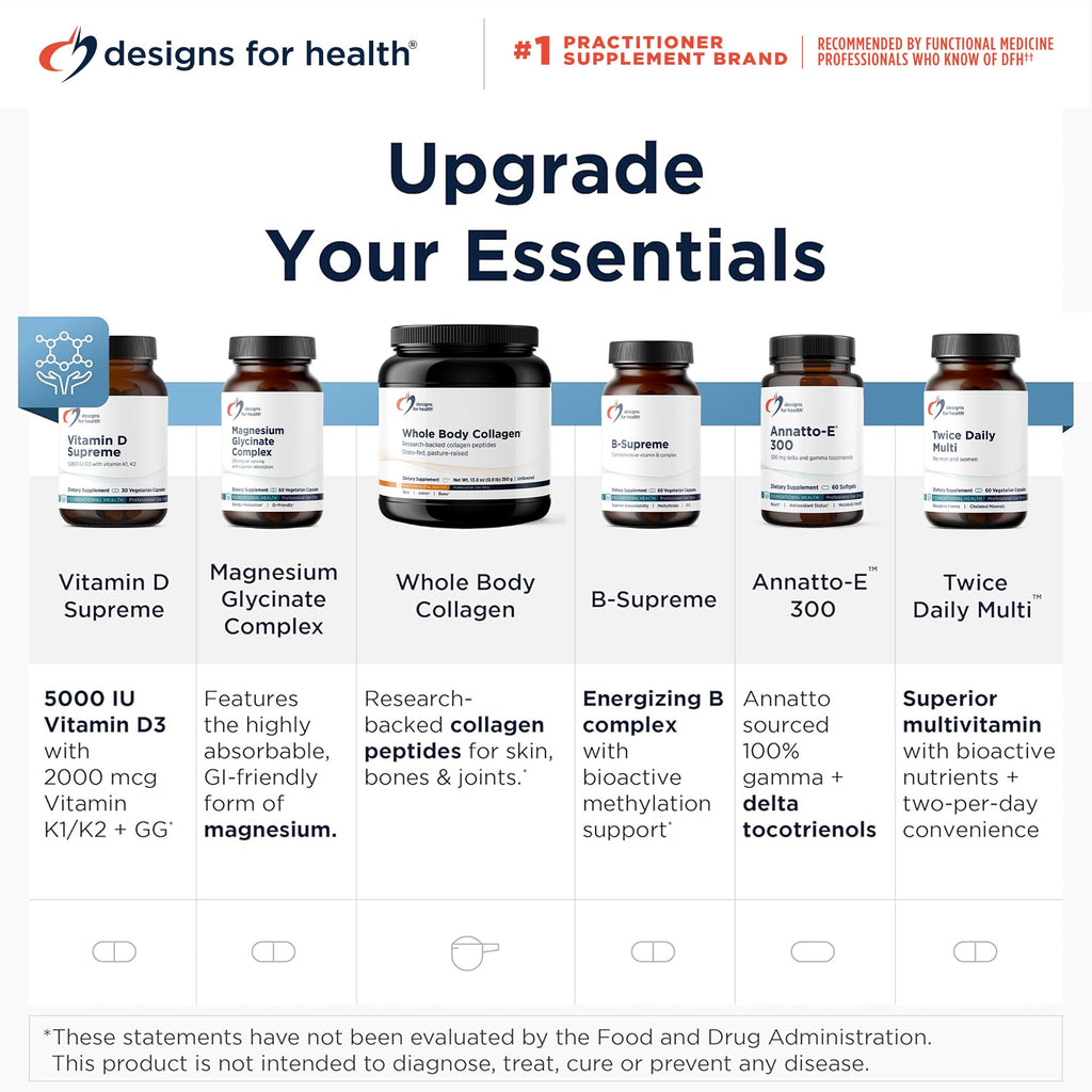Designs For Health Sensitol bottle with vegan certification label