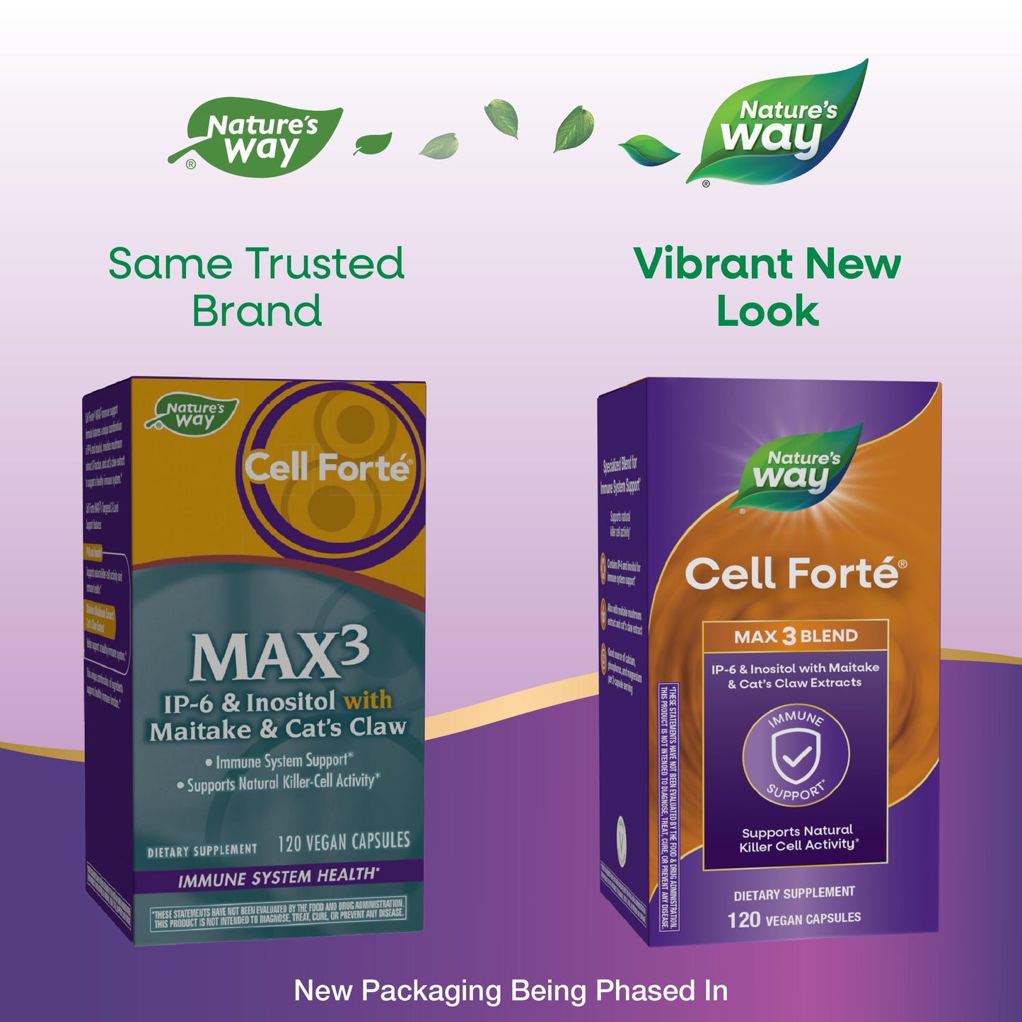 Natures Way Cell Forte Max3 supplement label details