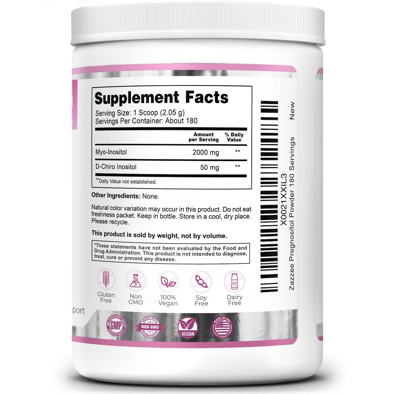 Premium Zazzee fertility support powder for daily use