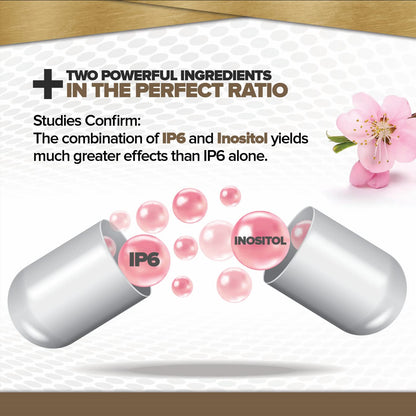 Side view of IP6 Gold dietary supplement container