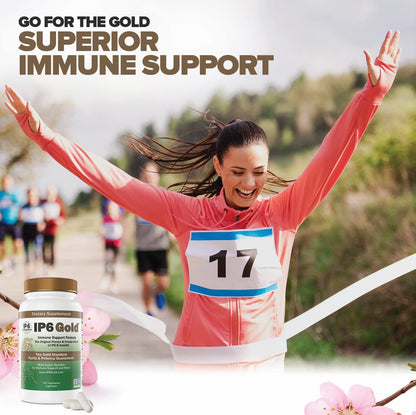 Back label of IP6 Gold showing ingredients and usage instructions