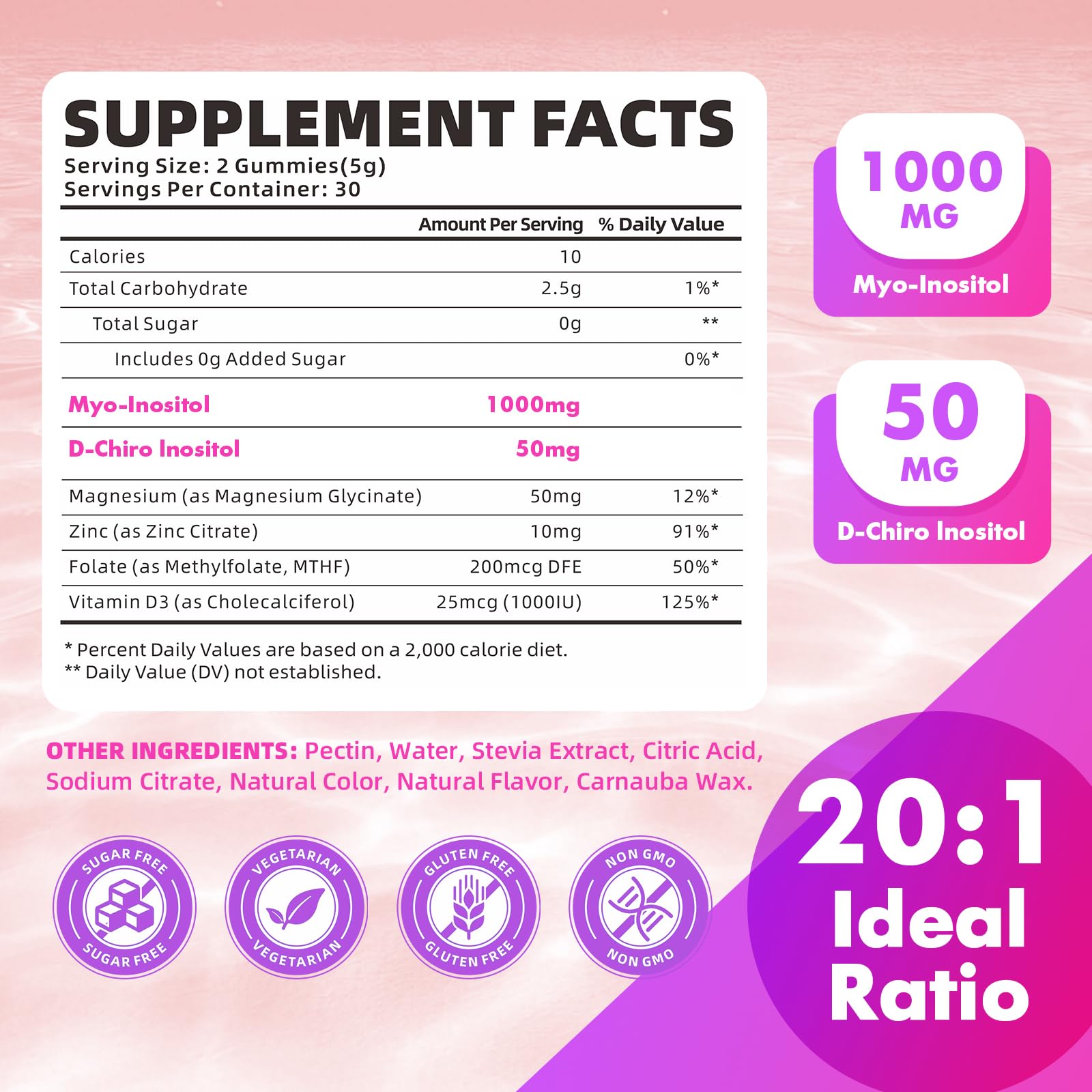 Softbear sugar free vegan inositol gummies for PCOS support in India.