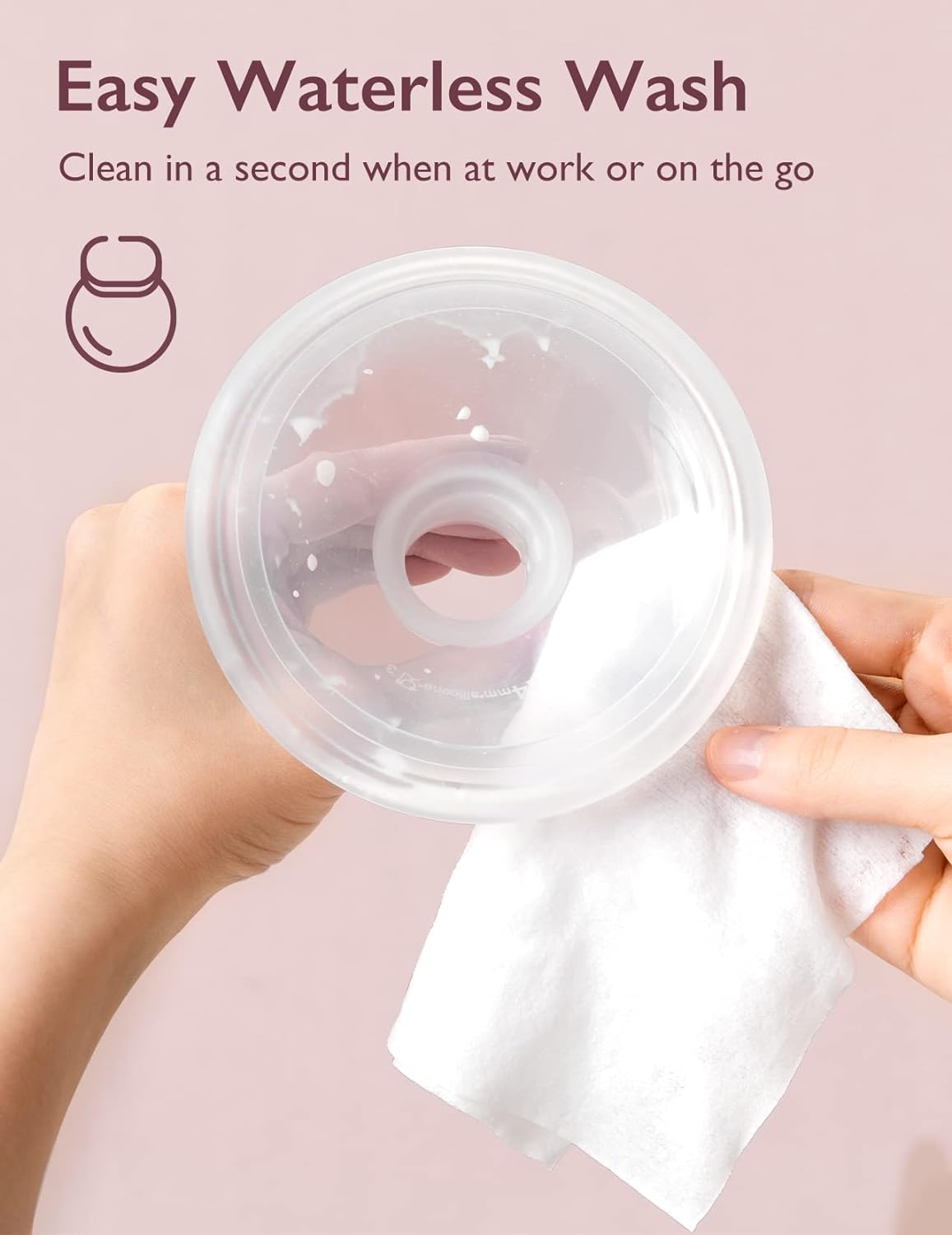 Resealable packaging of Momcozy pump wipes