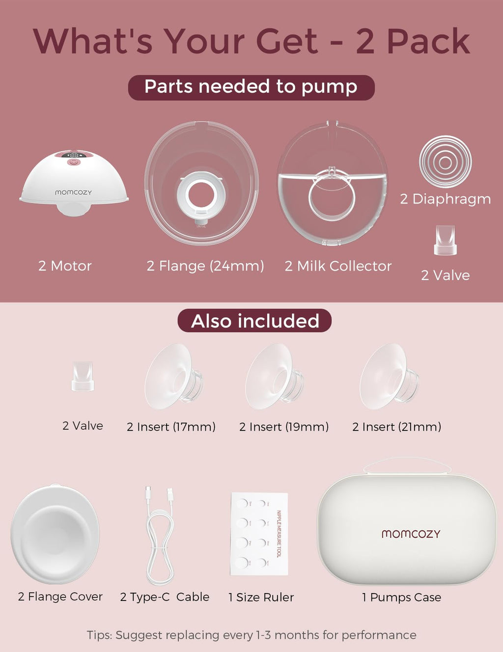Smartphone app interface controlling Momcozy M5 breast pump