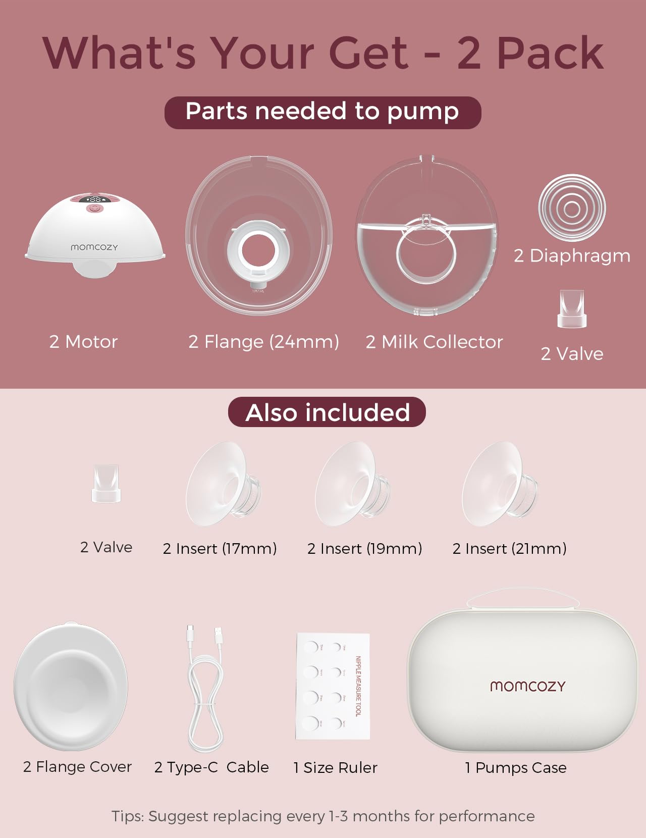 Smartphone app interface controlling Momcozy M5 breast pump