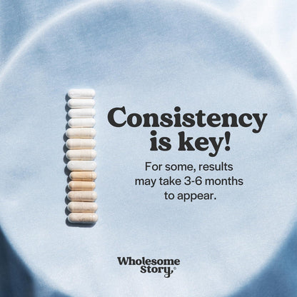 Wholesome Story inositol powder scoop and texture
