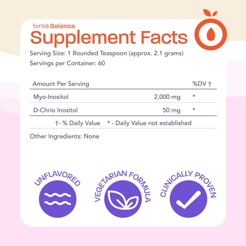 Binto Inositol 40:1 ratio powder container