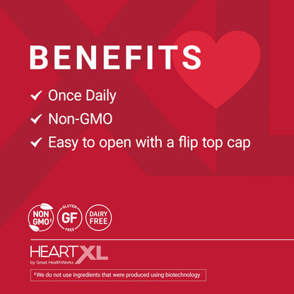 HeartXL cardiovascular health supplement label details