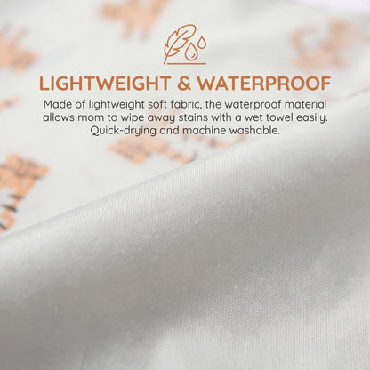 Close up view of the stain resistant and quick drying Polyurethane Laminate fabric.