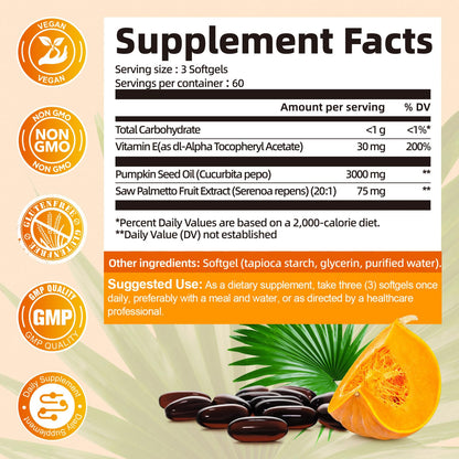 Femmetra supplement bottle with 180 softgels label detail
