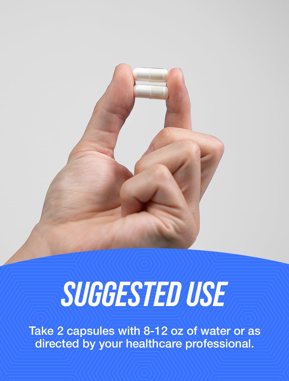 Close up of BulkSupplements Inositol vegan capsules bottle