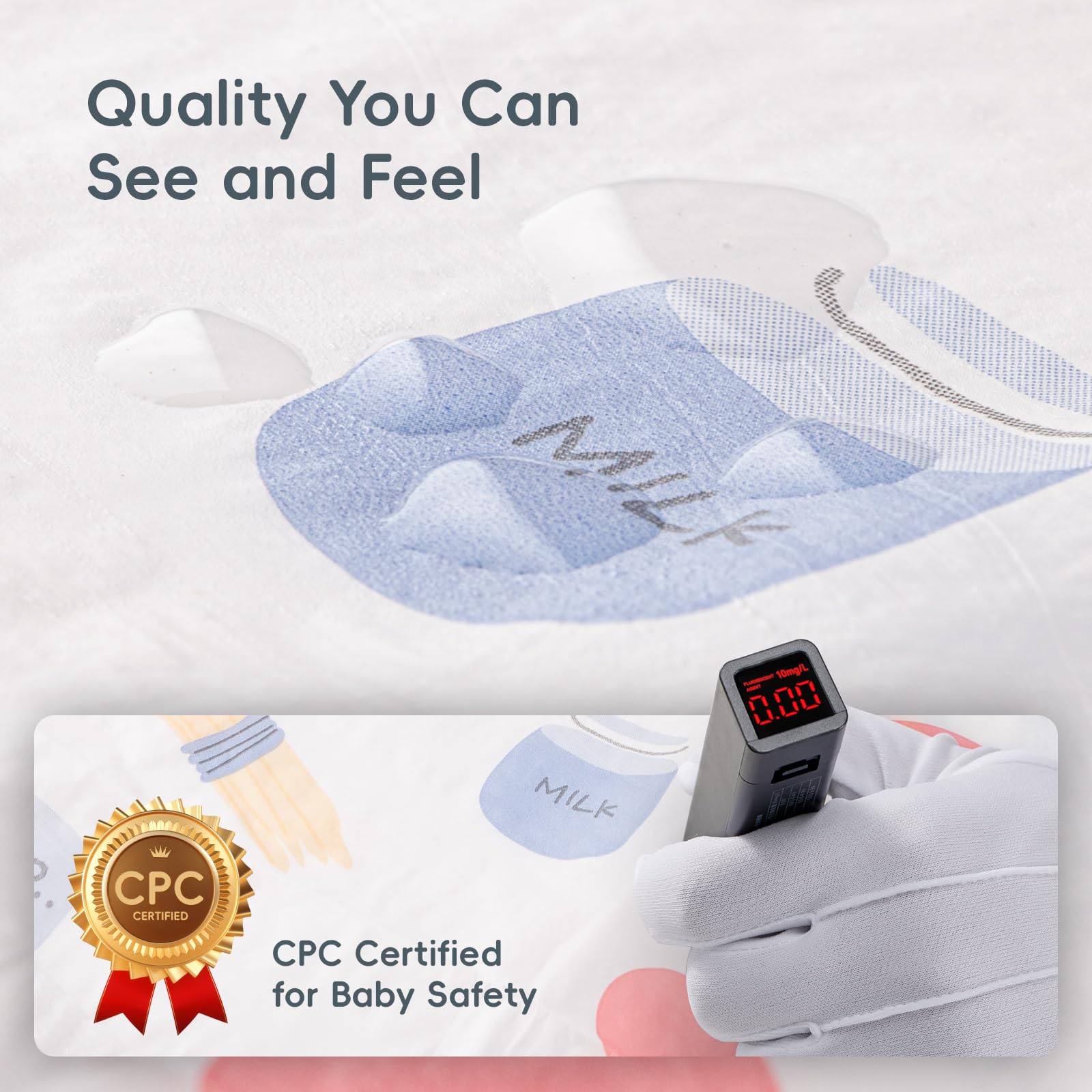 KIIS disposable paper bibs individually wrapped for hygienic storage in diaper bags.